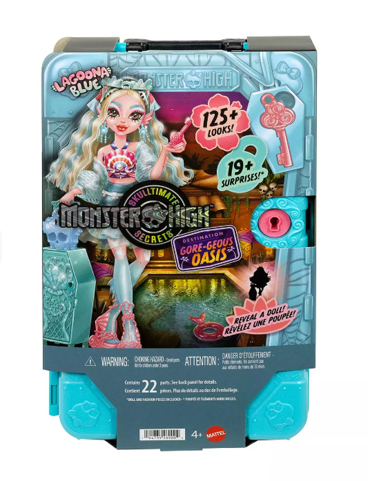 Monster High Skulltimate Secrets: Destination Gore-geous Oasis - Lagoona Blue Doll - JDR51