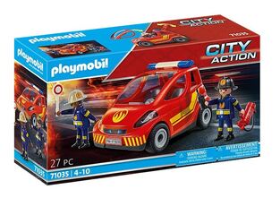 Playmobil City Action Μικρό Όχημα Πυροσβεστικής Με Πυροσβέστες - 71035