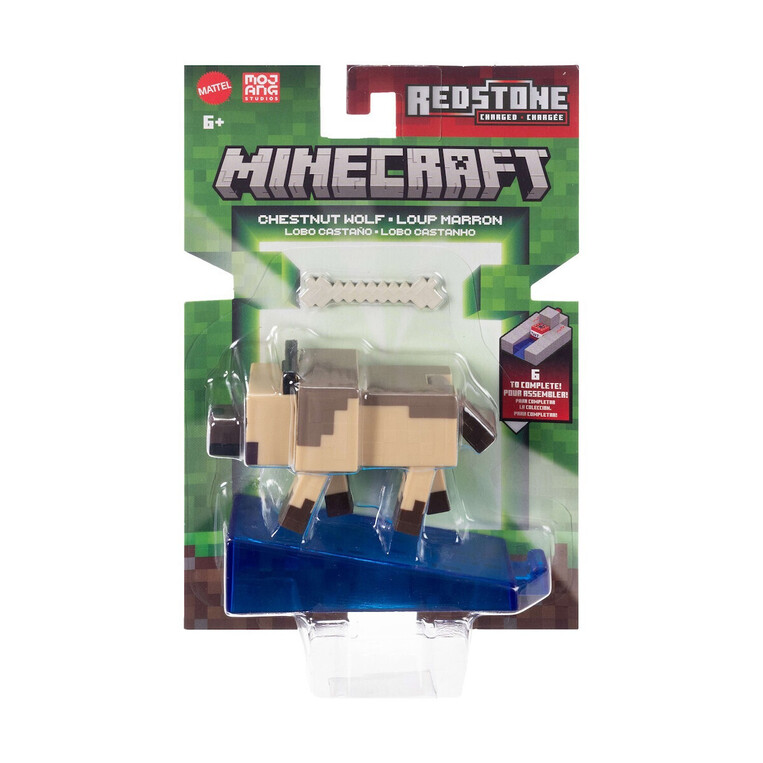 Minecraft - Biome Builds 8cm Figure -Chestnut Wolf - JJR90
