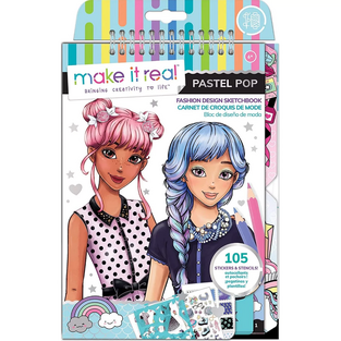 Make It Real- Fashion Design Sketchbook: Pastel Pop - 3205