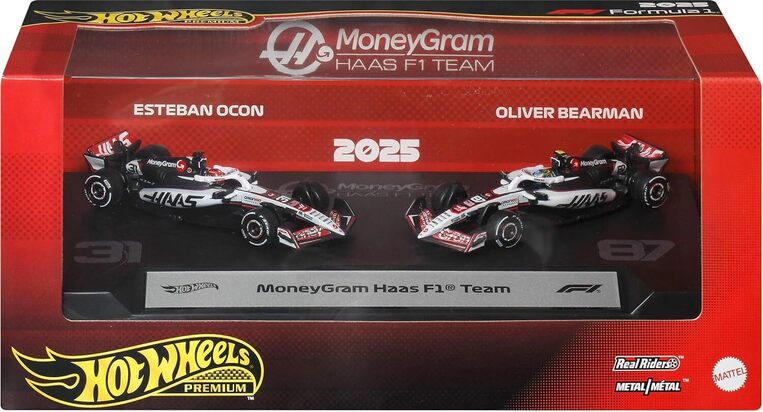 Hot Wheels Premium Moneygram Haas F1 Team 2-pack - JMM97