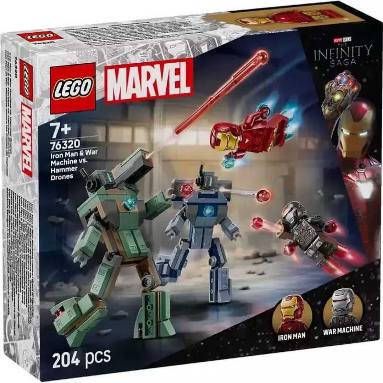 LEGO Marvel Iron Man & War Machine vs. Hammer Drones - 76320