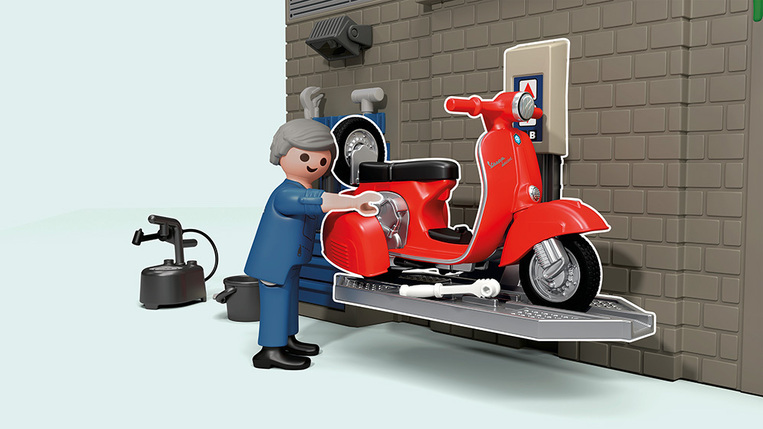 Playmobil Vespa Συνεργείο Για Vespa - 71620