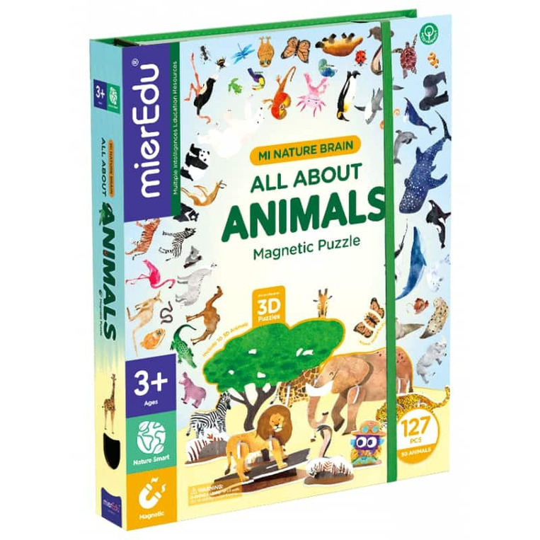 Mier Edu Μαγνητικό Puzzle All About Animals - GRAF00110