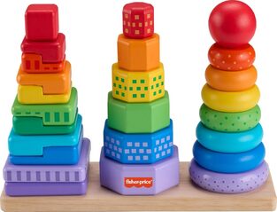 Fisher-Price Ξύλινες Πυραμίδες - HXT76