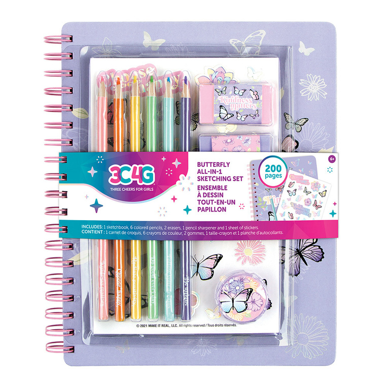Make It Real Butterfly All-In-1 Sketching Set - FK12025