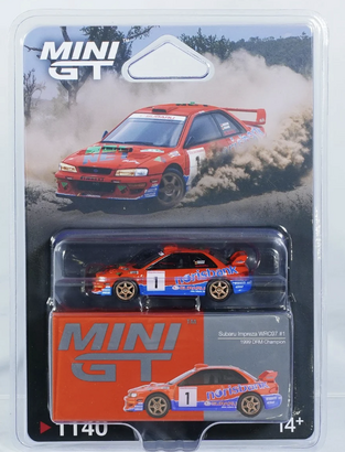 Mini GT 1:64 Subaru Impreza WRC97 #1 1999 DRM Champion - MGT01140BL
