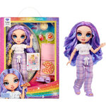 Kούκλα  Rainbow High Junior PJ Party - Violet (Purple) - 503705EUC