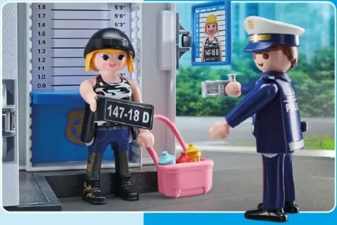 Playmobil Action Heroes Starter Pack Δωμάτιο Εξακρίβωσης Στοιχείων Συλληφθέντων - 71733