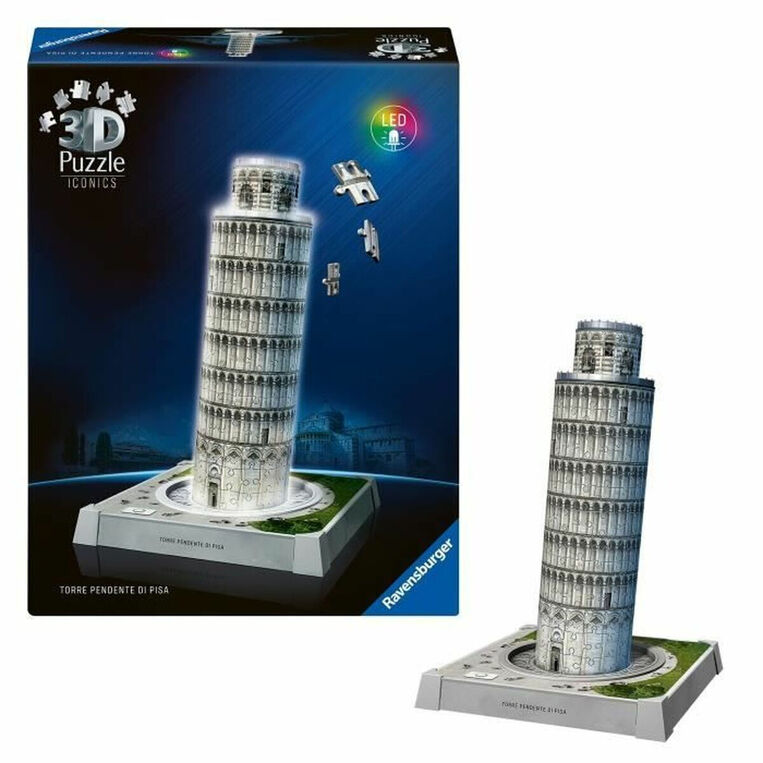 Ravensburger Πάζλ 3D Led Κεκλιμένος Πύργος Της Πίζας 231 Τμχ - 12008028