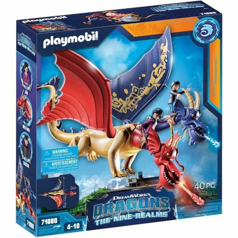 Playmobil Dragons The Nine Realms - Οι Wu & Wei με την Jun - 71080