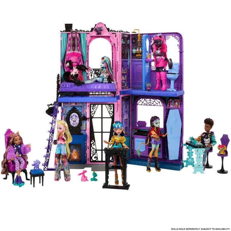 Monster High Boo-Tique Hotel Doll House With Spooky Surprises in Every Room And 13+ Accessories - JBF16