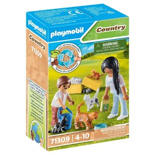 Playmobil Country Οικογένεια Με Γατούλες - 71309