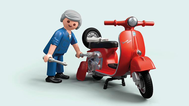 Playmobil Vespa Συνεργείο Για Vespa - 71620