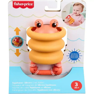 Fisher-Price: Squishseas Silicone - Crab Rattle - JHB55