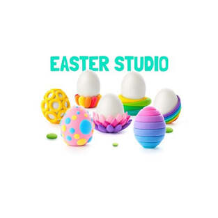 Hey Clay Παιδικός Πηλός Σετ Πολύχρωμος Easter Studio - 440083