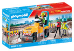Playmobil Action Heroes Οδοστρωτήρας Και Εργάτες - 71751