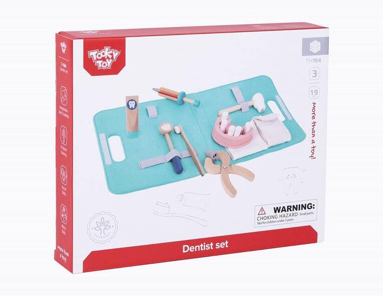 Tooky Toys Ξύλινο Σετ Οδοντίατρου - TH164