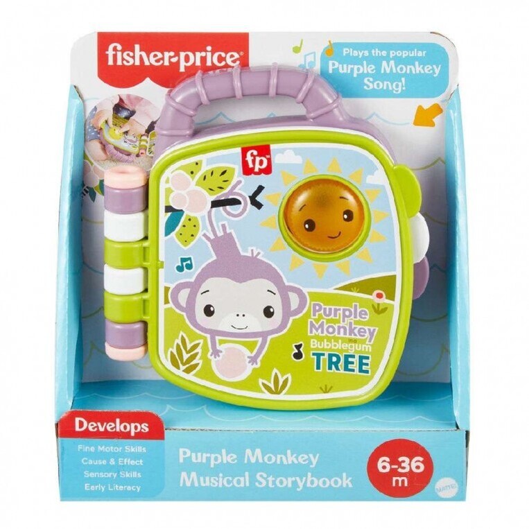 Fisher-Price Μουσικό Βιβλιαράκι Μαϊμουδάκι - JFN07