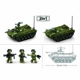 Sluban Building Set BMD-2S 2-in-1 Tank - M38-B1250