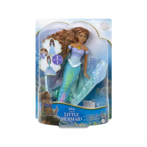 Disney Princess Κούκλα Ariel Η μικρή γοργόνα - Ariel που μεταμορφώνεται - HLX13