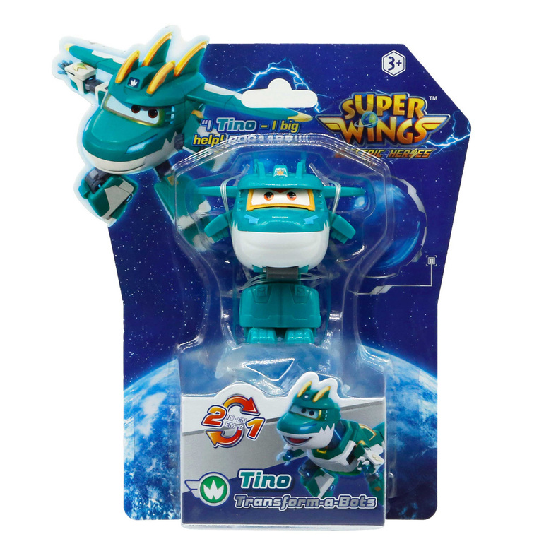 Super Wings Electric Heroes Transform A Bot Tino - 780037