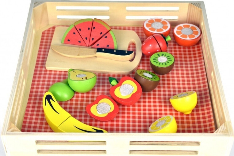 Tooky Toys Φρούτα Με Ξύλο Κοπής Και Δίσκο - TKI014