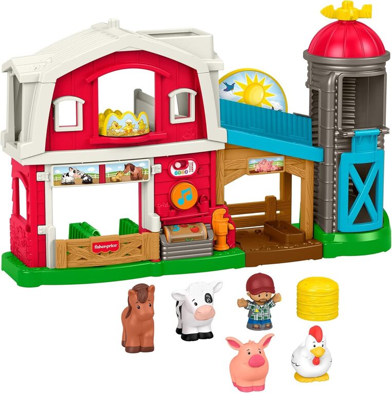 Fisher-Price Little People Μεγάλη Φάρμα με Ήχους Σετ Παιχνιδιού - JGX08