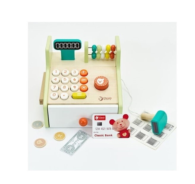 Classic World Ξύλινη Ταμειακή Μηχανή - C54167