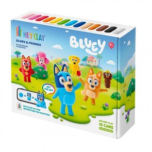 Hey Clay Bluey & Friends Character Set Mε 15 Βαζάκια Πηλό - 440080
