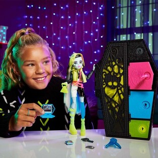 Monster High Skulltimate Secrets Neon Frights Κούκλα Frankie Stein - HNF79