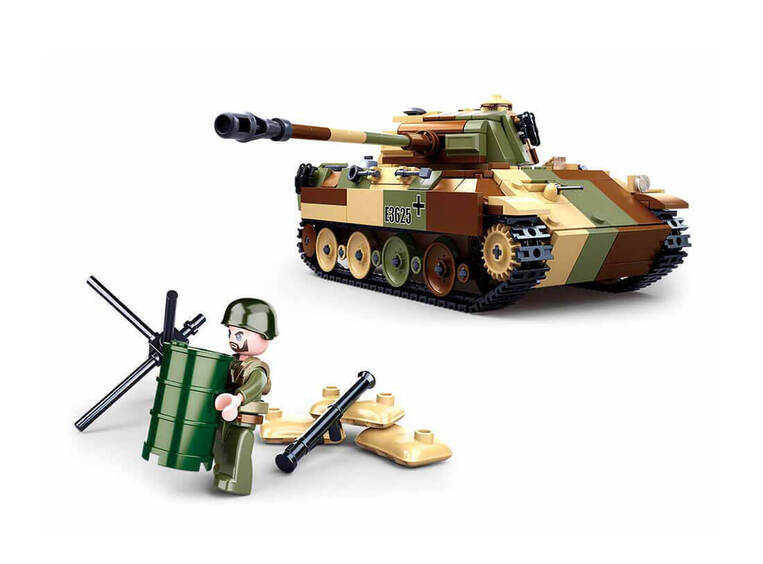 Sluban -  Medium Tank Brown Green and Beige - M38-B0859